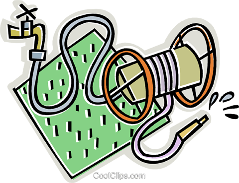 Garden Hose Royalty Free Vector Clip Art Illustration - Garden Hose Royalty Free Vector Clip Art Illustration (480x369)