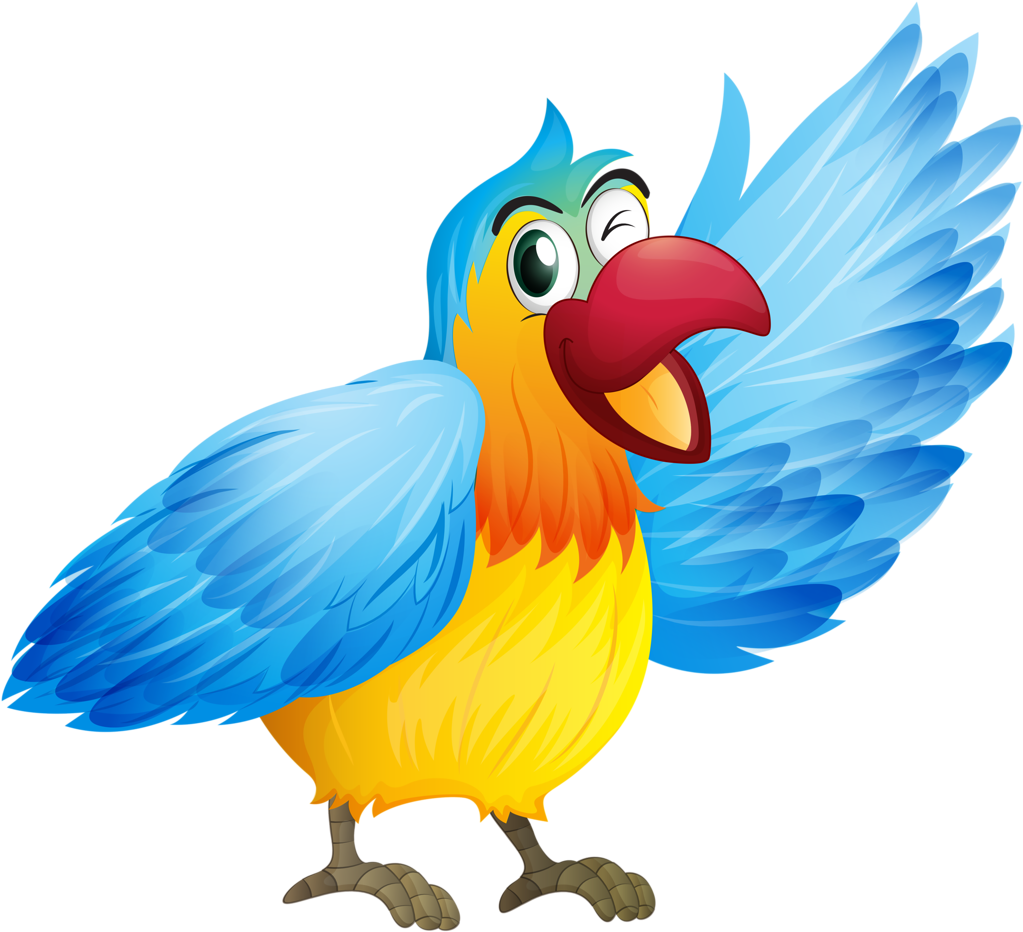 Aves & Passáros & Corujas Etc - Talking Parrot Clipart (1024x963)