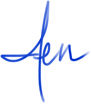 Pressing What Tool Do You Use Quilts By Jen - Blue Signature Transparent Background (350x386)