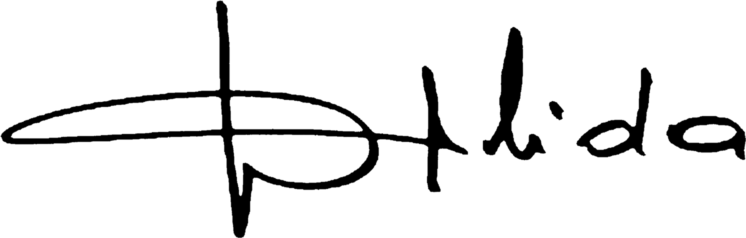 Dalida Autogram Signature - Dalida Signature (2575x845)