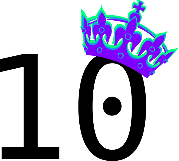 Pink Tilted Tiara And Number 10 Clip Art At Clker - Keep Calm And Dont Touch My Junk Sticker (600x537)