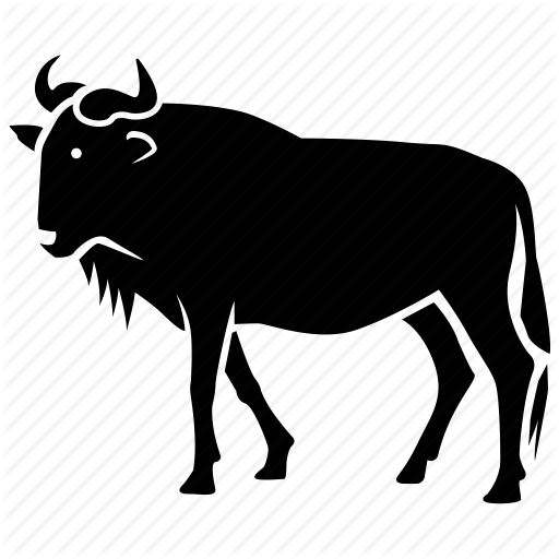 Gnu Clipart Blue Wildebeest - Gnu Icon (512x512)
