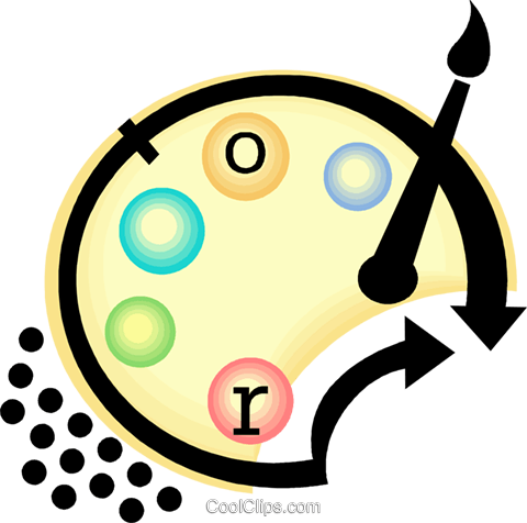 Painters Palette Royalty Free Vector Clip Art Illustration - Edificio Torre Laguna (480x476)