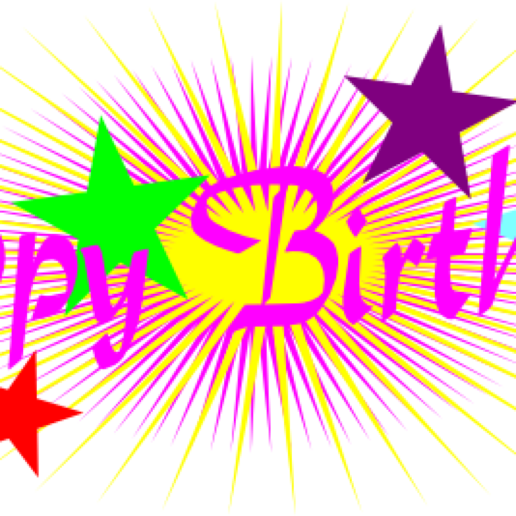 Happy Birthday Clip Art Animated Animated Birthday - Happy Birthday Png Text (1024x1024)