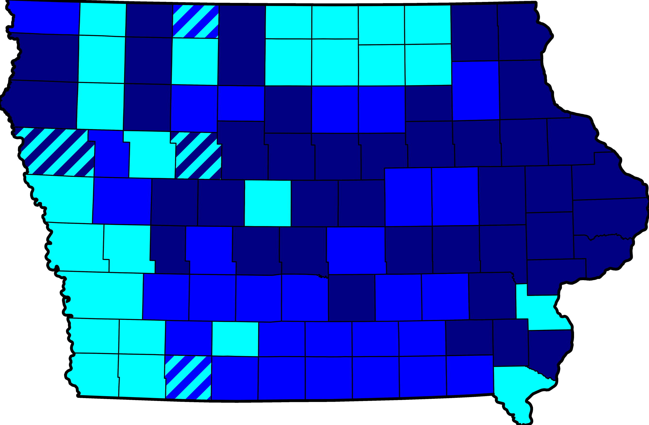 Democracy Clipart Primary Caucus - Iowa (2675x1752)