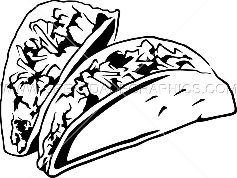 Tamale Drawing Easy Svg Royalty Free Download - Taco Clip Art Black And White (825x621)