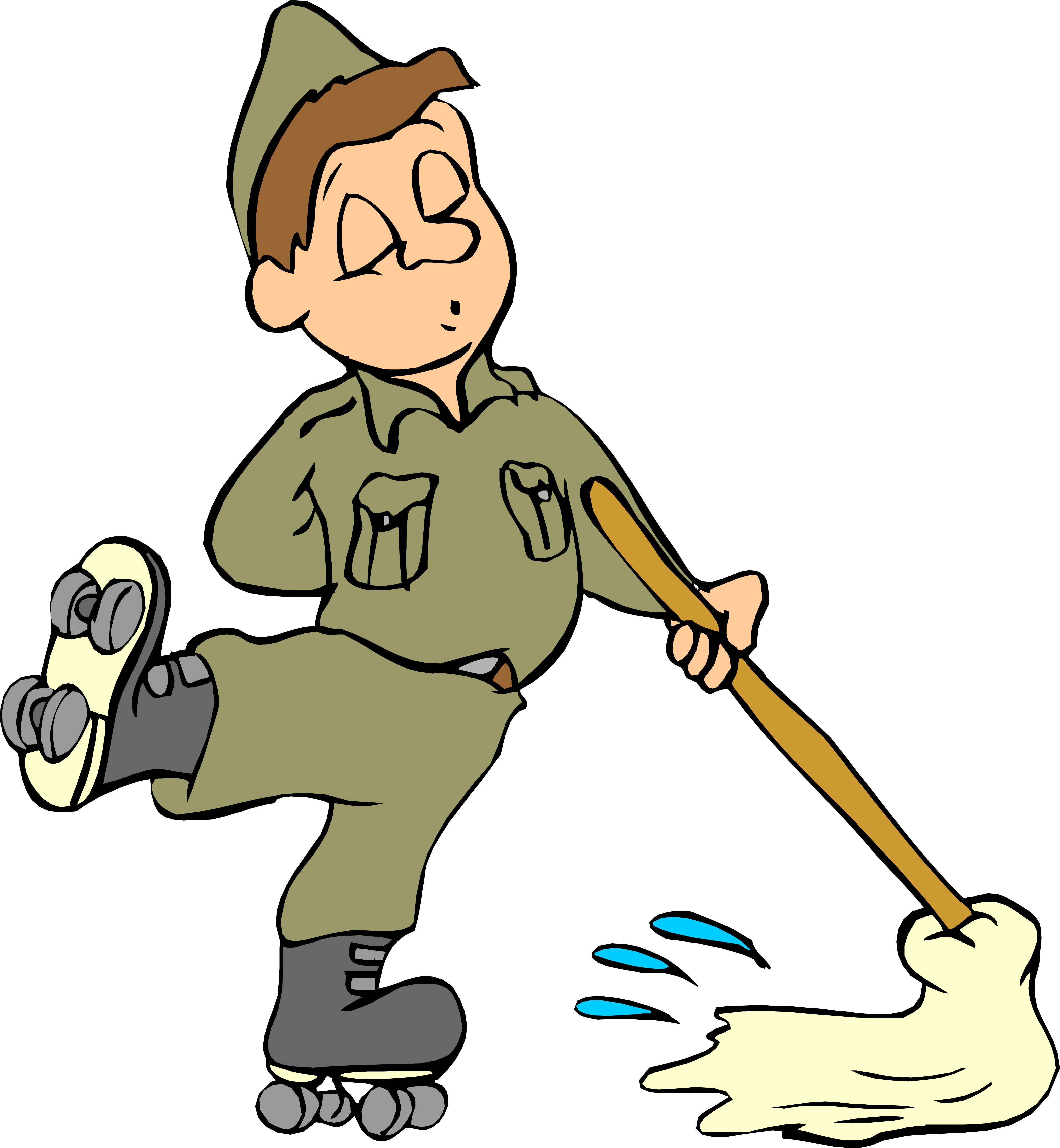 Cleaning Scrubber Clip Art Soldiers Transprent Png - Lab Safe And Clean (4208x4553)