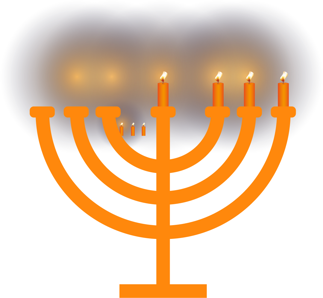 Menorah Hanukkah Candle Clip Art - Hanukkah Menorah Png (1085x1001)