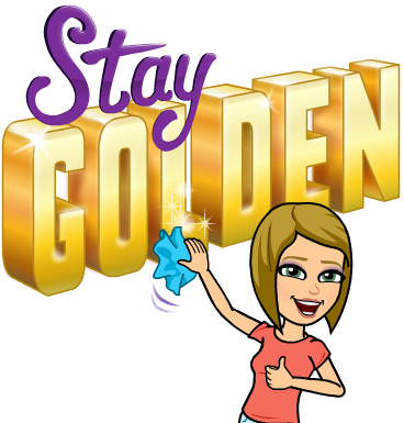 Stay Golden - Clean Bitmoji (398x398)
