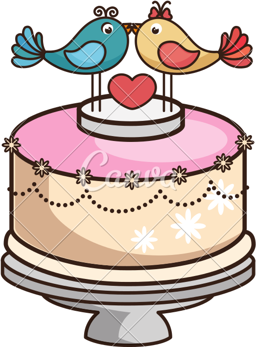 Wedding Cake Married - Wedding Cake Vectorstock Cakes (800x800)