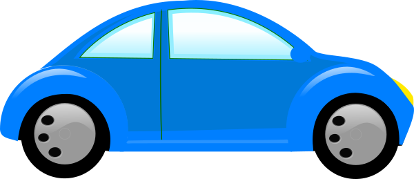 Blue Car Clipart Png (600x259)