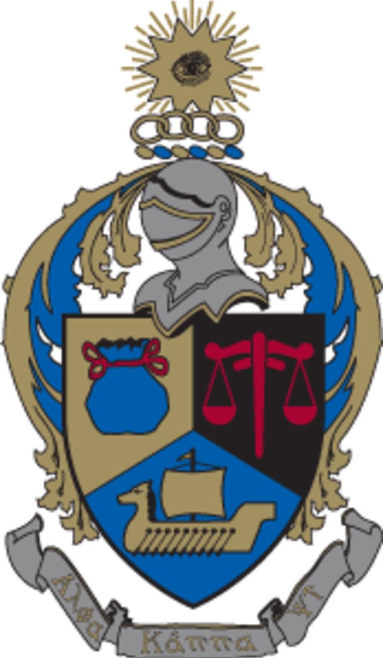Logos What Is The Symbol Of - Alpha Kappa Psi Crest (760x1303)