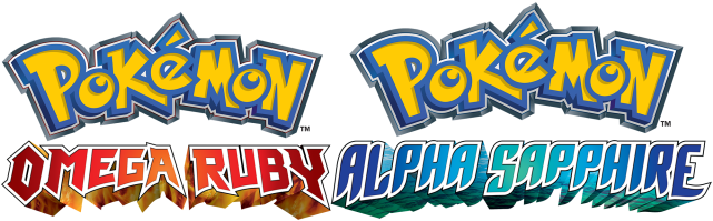 Pokemon Omega Ruby And Alpha Sapphire Logos - Pokémon Omega Ruby And Alpha Sapphire Logo (640x208)