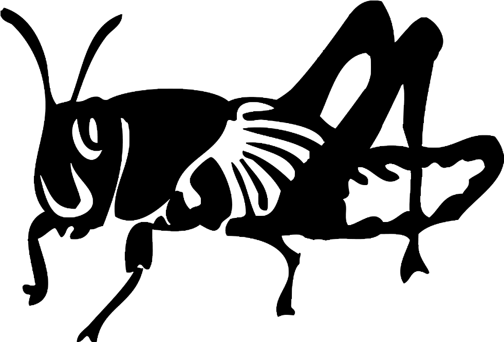 Locust Drawing Black And White Clip Free - Locust Logo (1024x768)