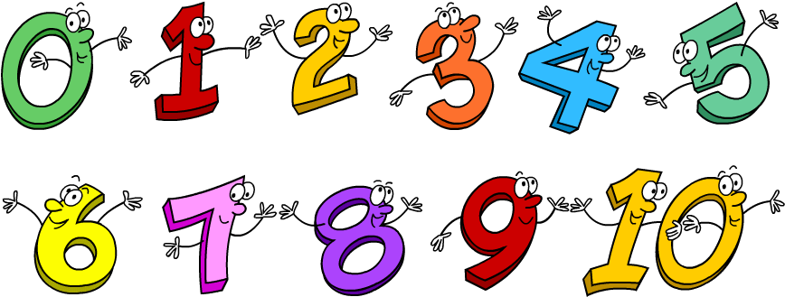 Clipart Of Numbers 1 10 - Numeros Del 1 Al 20 (900x600)