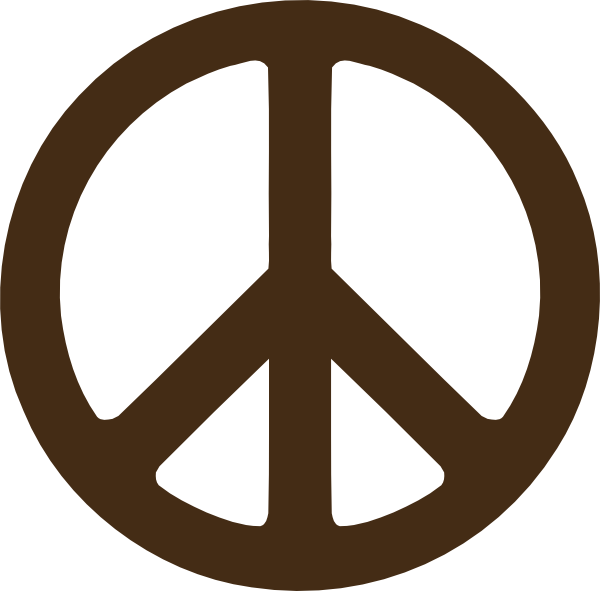 Green Peace Sign Clip Art (600x591)