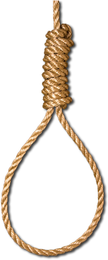 If You Hear Somebody's Name, Tell The Other Scare Actors - Noose Cartoon Transparent Background (419x626)