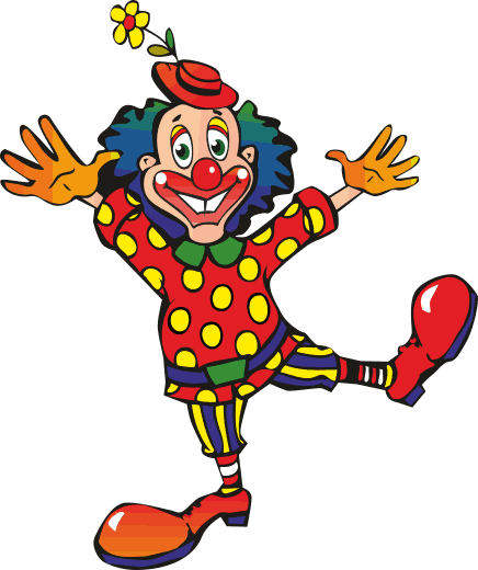 Clip Art Nettles Island Community - Funny Cartoon Clowns (436x520)