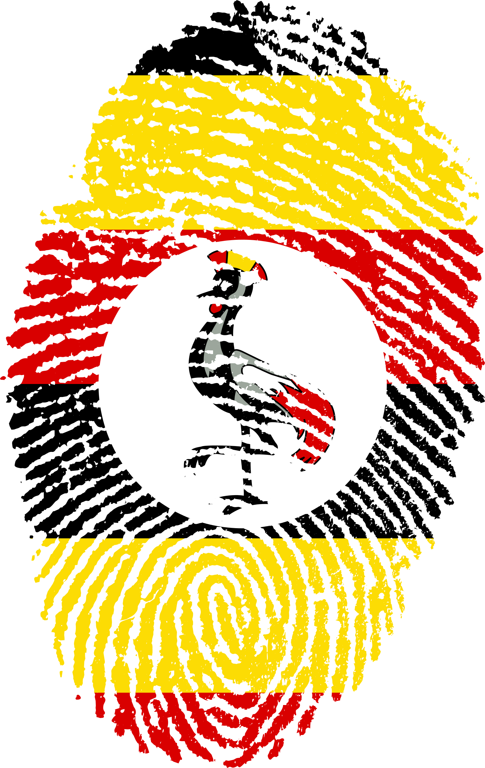 Uganda Flag Fingerprint Country 653059 - Uganda Flag Thumbprint (1573x2488)