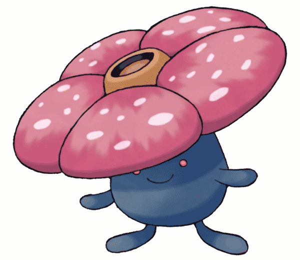 Pokemon Go Best Gym Defenders - Pokemon Vileplume (600x519)