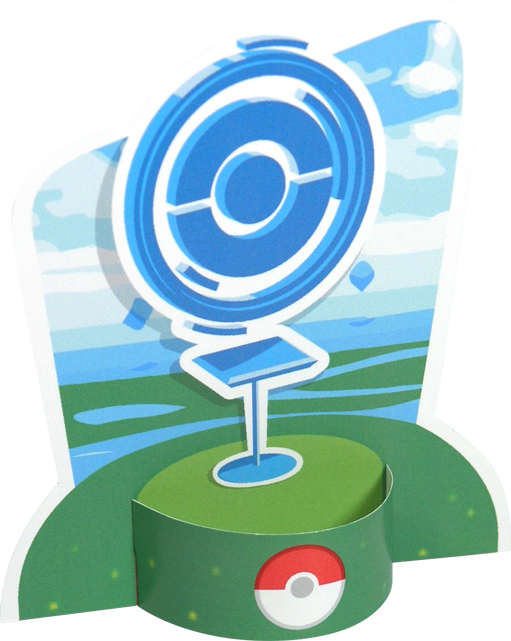 Pokéstop Papercraft - Poke Stops (511x641)