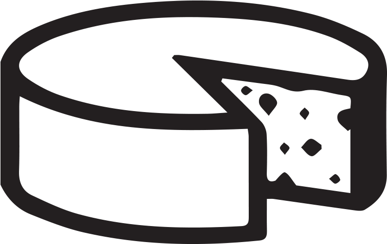 Cheese Platters - Round Cheese Clipart (1000x1000)