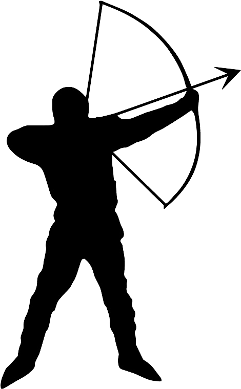 Clip Library Library Archer Clipart Traditional Archery - Archer Silhouette Clip Art (504x792)
