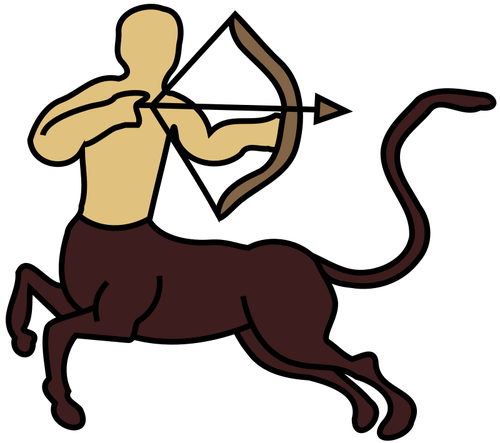 Female Centaur Clipart Archer - Centaur Clipart (500x443)
