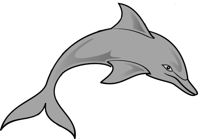 Clip Art Free Download Clipart Dolphins Jumping - Clip Art Dolphin Png (639x450)