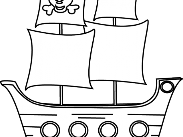 Pirate Ship Clipart - Clip Art (640x480)