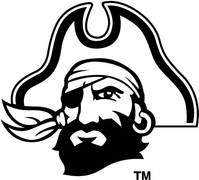 Ecu Pirates - East Carolina University Logo Png (420x380)
