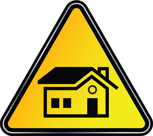 Scaffolding & Roofing - Warning Sign Slippery Surface (500x444)