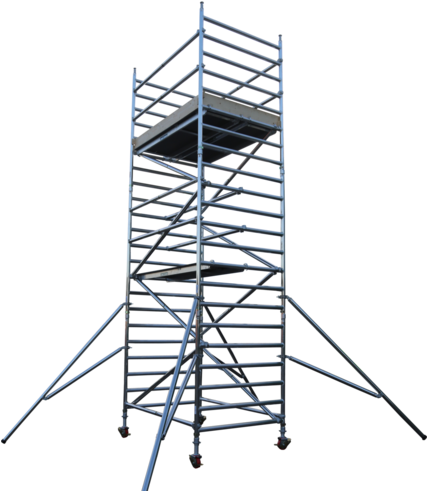 Clipart Stock Frame Mobile Scaffolding Tower Id - Narrow Tower Scaffold Diagram (426x500)