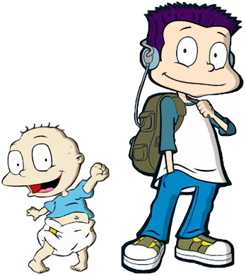 Introduction Tommy's Head Has Now Caught Up To The - Tommy Pickles Older (348x390)