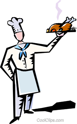 Chef With Roast Turkey On A Tray Royalty Free Vector - Chef With Roast Turkey On A Tray Royalty Free Vector (298x480)