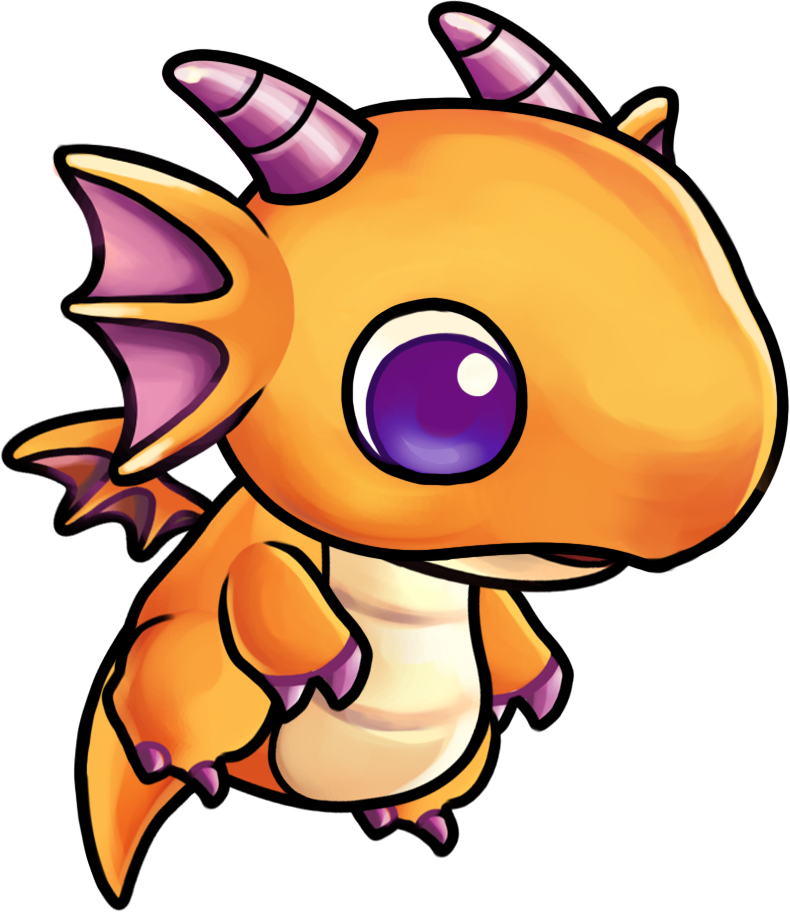 A Fire Dragon Plushie Named Fyrie From Our Free Ipad - Cartoon (790x912)