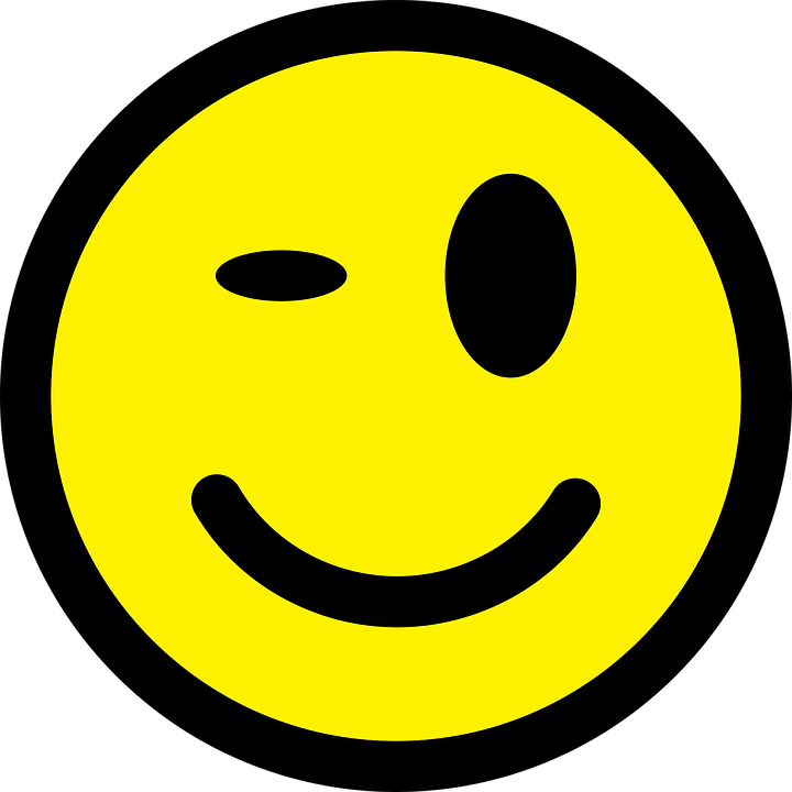 Smiley Face Clip Art Winking - Smiley Face Clipart Png (720x720)
