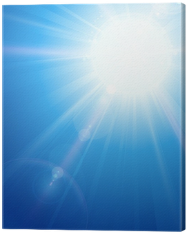 Clip Art Blue Sky With Sun - Lens Flare (400x400)