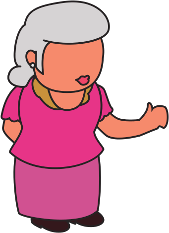 Grandmother Elder Person Faceless - Grandparent (550x550)