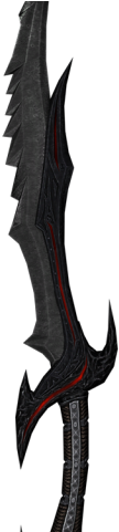 The Elder Scrolls Clipart Daedric - Daedric Sword Drawing (640x480)