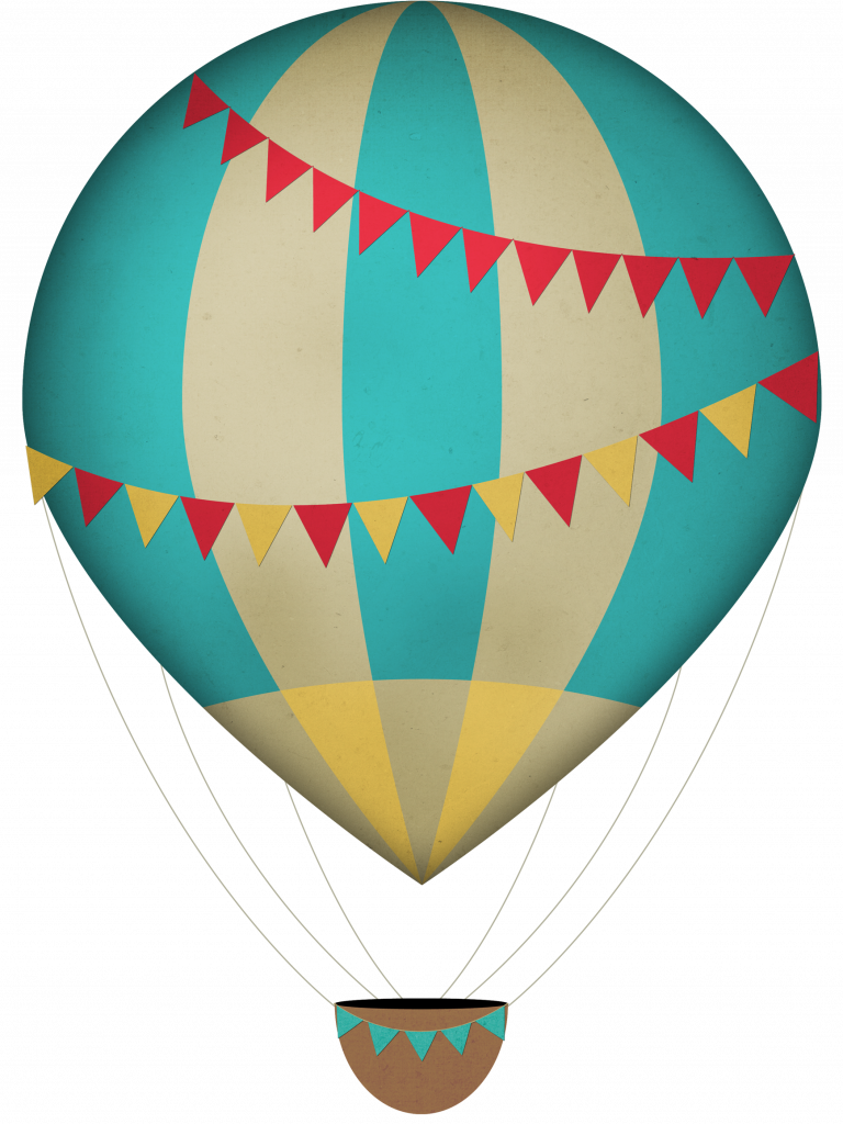 Free Download Hot Air Balloon Poster Clipart 2016 Lockhart - Air Balloons Vintage Png (768x1024)