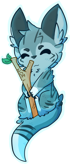 Sticker Chibi Jayfeather The - Chibi Warrior Cats Jayfeather (384x628)