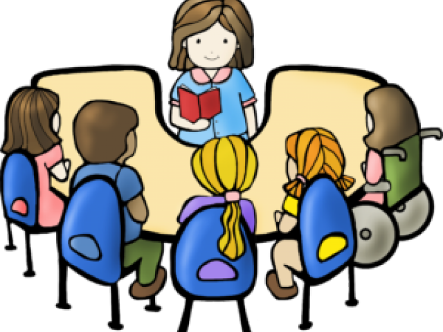 Png Royalty Free Library Group Reading Clipart - Reading Group Clip Art (640x480)