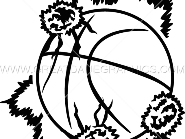 Explosion Clipart Basketball - Vinyl Cutter (640x480)