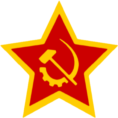 Clip Art Royalty Free Library American Star By Columbiansfr - Red Star With Yellow Border (400x400)