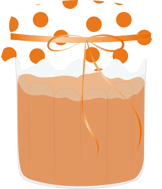 Pot, Vector, Jam, Orange, Fruit, Drawing, Dessert, - Jam (547x640)