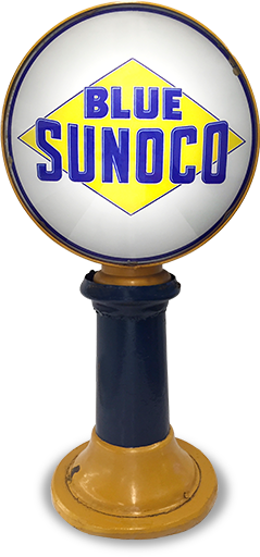Vintage Blue Sunoco Fuel Accessory - Sunoco (239x512)