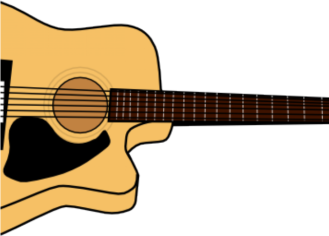 Acoustic Guitar Clipart Transparent Background - Acoustic Guitar Clip Art (640x480)