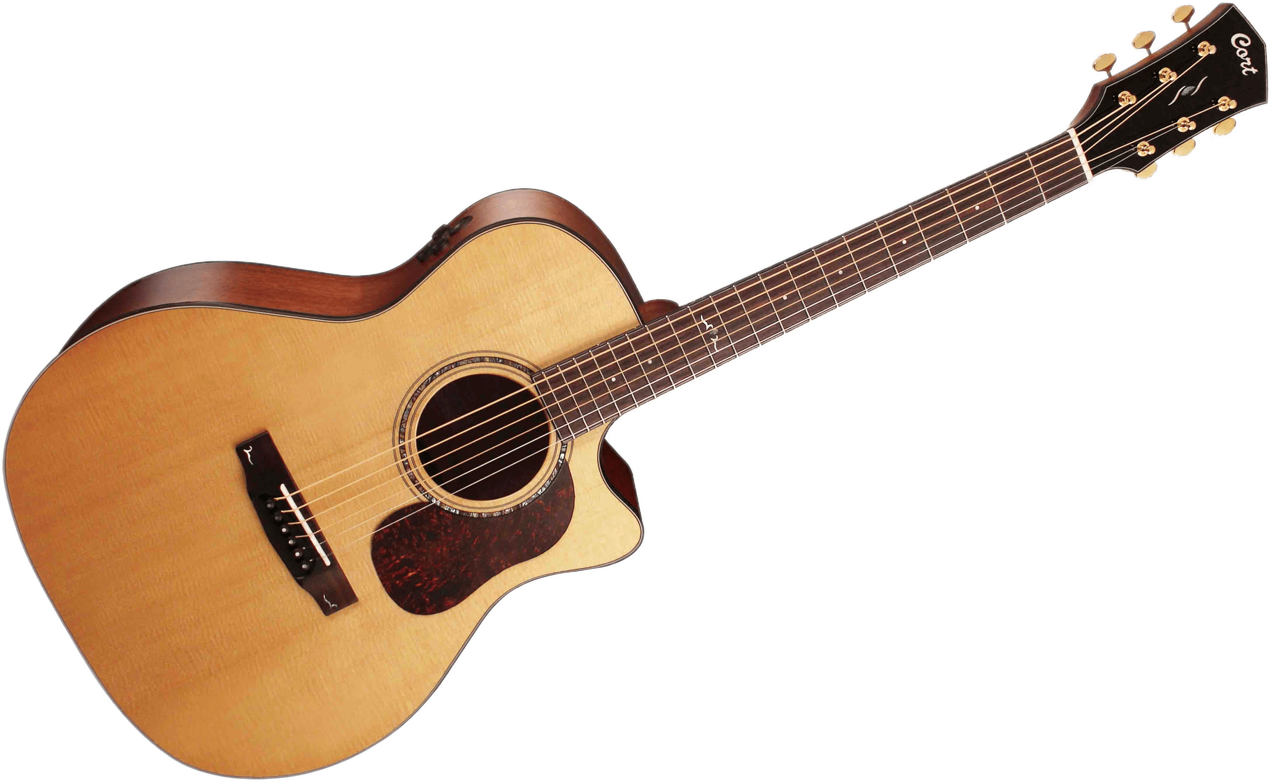 Drawing Guitar Acoustic - Cort Gold O6 Orchestra Natural (5005x2815)