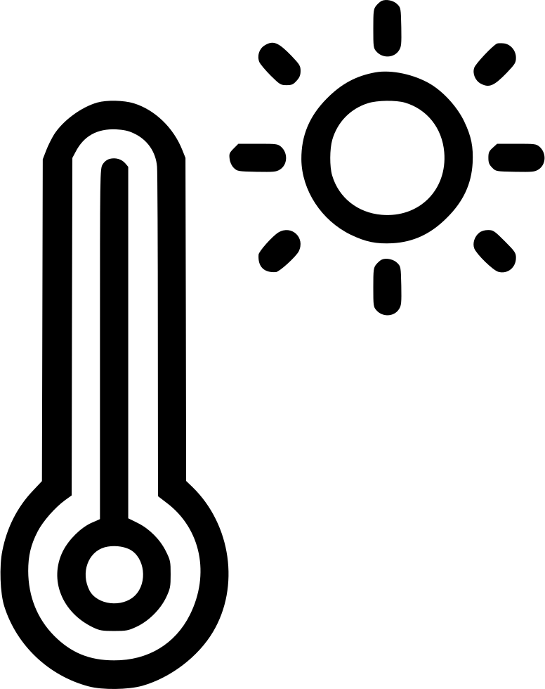 Temperature Reading Daytime Weather Thermometer Sun - Temperature Transparent (776x980)